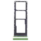 For Infinix Hot 12 Play SIM Card Tray + SIM Card Tray + Micro SD Card Tray (Green) - 1