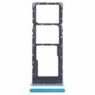 For Infinix Hot 12 Play SIM Card Tray + SIM Card Tray + Micro SD Card Tray (Blue) - 1