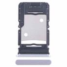 For Infinix Hot 20S X6827 SIM Card Tray + SIM Card Tray + Micro SD Card Tray (Purple) - 1