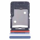 For Infinix Note 12 Pro 4G SIM Card Tray + SIM Card Tray + Micro SD Card Tray (Blue) - 1