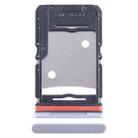 For Infinix Note 12 Pro 4G SIM Card Tray + SIM Card Tray + Micro SD Card Tray (Silver) - 1
