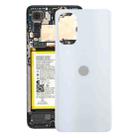 For Motorola Moto G52 Original Battery Back Cover(White) - 1