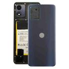 For Motorola Moto E13 Original Battery Back Cover(Blue) - 1