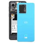 For Motorola Edge 40 Neo Original Battery Back Cover(Blue) - 1