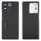 For vivo V27 Pro Original Battery Back Cover with Camera Lens Cover(Black) - 1