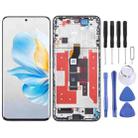 For Honor 100 Original LCD Screen Digitizer Full Assembly with Frame (Black) - 1