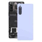 For Sony Xperia 10 V Original Battery Back Cover with Camera Lens Cover(Purple) - 1