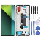 For Xiaomi Poco X6 Original AMOLED Material LCD Screen Digitizer Full Assembly with Frame (Black) - 1