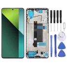 For Xiaomi Redmi Note 13 Pro 5G Original AMOLED Material LCD Screen Digitizer Full Assembly with Frame (Purple) - 1