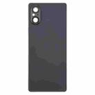 For Sony Xperia 5 V Battery Back Cover with Camera Lens Cover(Black) - 2