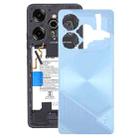 For Tecno Pova 6 Pro Original Battery Back Cover(Blue) - 1