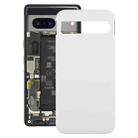 For Google Pixel 8a Original Battery Back Cover(Silver) - 1