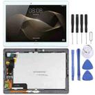 Original LCD Screen For Huawei MediaPad M2 10.0 M2-A01W/M2-A01L Digitizer Full Assembly With Frame(White) - 1