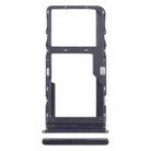 For TCL 20s Original SIM Card Tray + Micro SD Card Tray (Black) - 1