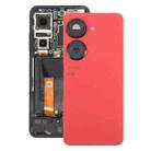 For Asus Zenfone 9 AI2202 Original Battery Back Cover with Camera Lens Cover(Red) - 1