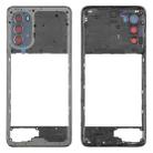 For Motorola Moto G52 Original Middle Frame Bezel Plate (Black) - 1