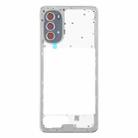 For Motorola Moto G52 Original Middle Frame Bezel Plate (Silver) - 2