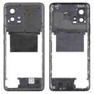 For Motorola Moto G72 Original Middle Frame Bezel Plate (Black) - 1