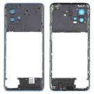 For Motorola Moto G72 Original Middle Frame Bezel Plate (Blue) - 1