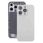 For iPhone 16 Pro Original Glass Battery Back Cover with Camera Lens Cover + MagSafe Magnet(Silver) - 1