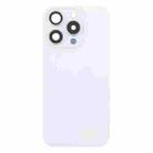 For iPhone 16 Pro Original Glass Battery Back Cover with Camera Lens Cover + MagSafe Magnet(White) - 2