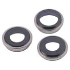 For iPhone 16 Pro Max 3pcs/Set Camera Lens Cover (Titanium Color) - 2