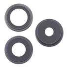 For iPhone 16 Pro 3pcs/Set Original Camera Lens Cover (Black) - 1