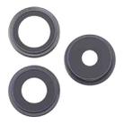 For iPhone 16 Pro Max 3pcs/Set Original Camera Lens Cover (Black) - 1