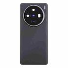 For vivo X100 Battery Back Cover with Camera Lens Cover(Black) - 2