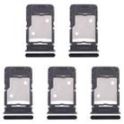 For Infinix Note 30 X6833B 5pcs SIM Card Tray + SIM Card Tray + Micro SD Card Tray (Black) - 1