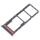 For Infinix Hot 40i X6528B 5pcs SIM Card Tray + SIM Card Tray + Micro SD Card Tray (Blue) - 2