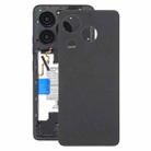 For Tecno Spark 20C Original Battery Back Cover(Black) - 1