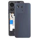 For Tecno Spark Go 1 Original Battery Back Cover(Black) - 1