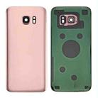 For Samsung Galaxy S7 SM-G930F Battery Back Cover with Camera Lens Cover(Rose Gold) - 1