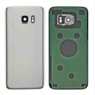 For Samsung Galaxy S7 SM-G930F Battery Back Cover with Camera Lens Cover(Silver) - 1