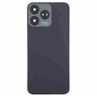 For ZTE Axon 50 Lite 8050 Glass Battery Back Cover with Middle Frame / Camera Lens Cover(Black) - 2