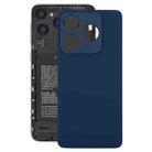 For ZTE Axon 60 Lite Glass Battery Back Cover with Adhesive(Blue) - 1