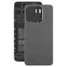 For ZTE Axon 60 / V60 Z2356 Glass Battery Back Cover with Adhesive(Black) - 1