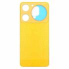 For ZTE nubia Music Z2353 Glass Battery Back Cover with Adhesive(Yellow) - 2