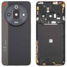 For ZTE nubia Focus Pro Z2351N Glass Battery Back Cover with Middle Frame / Camera Lens Cover(Black) - 1