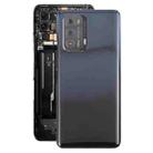 For ZTE Blade V40 Battery Back Cover with Adhesive / Camera Lens Cover(Black) - 1