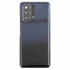 For ZTE Blade V40 Battery Back Cover with Adhesive / Camera Lens Cover(Black) - 2