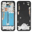 For Nokia XR20 Original Front Housing LCD Frame Bezel Plate (Black) - 1