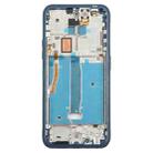 For Nokia XR20 Original Front Housing LCD Frame Bezel Plate (Blue) - 2