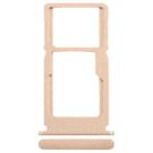 For Nokia G50 Original SIM Card Tray + SIM Card Tray / Micro SD Card Tray (Gold) - 1