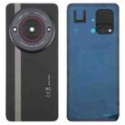 For ZTE nubia Focus Glass Battery Back Cover with Adhesive / Camera Lens Cover(Black) - 1