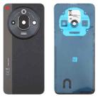 For ZTE nubia Focus Pro Z2351N Glass Battery Back Cover with Adhesive / Camera Lens Cover(Black) - 1