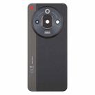 For ZTE nubia Focus Pro Z2351N Glass Battery Back Cover with Adhesive / Camera Lens Cover(Black) - 2