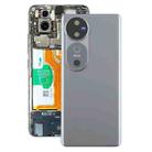 For vivo V40 Battery Back Cover with Camera Lens Cover(Gray) - 1