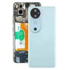 For vivo V40 Battery Back Cover with Camera Lens Cover(Blue) - 1